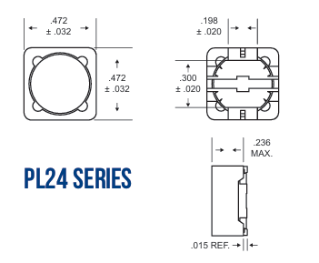 Vanguard Electronics PL24/PL25系列軍工級(jí)功率電感2-1000μH