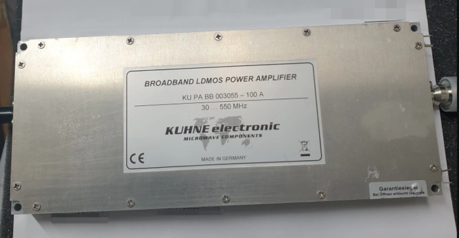 Kuhne KU PA BB 003055-100A寬帶射頻功率放大器|30–550MHz|100W高功率輸出