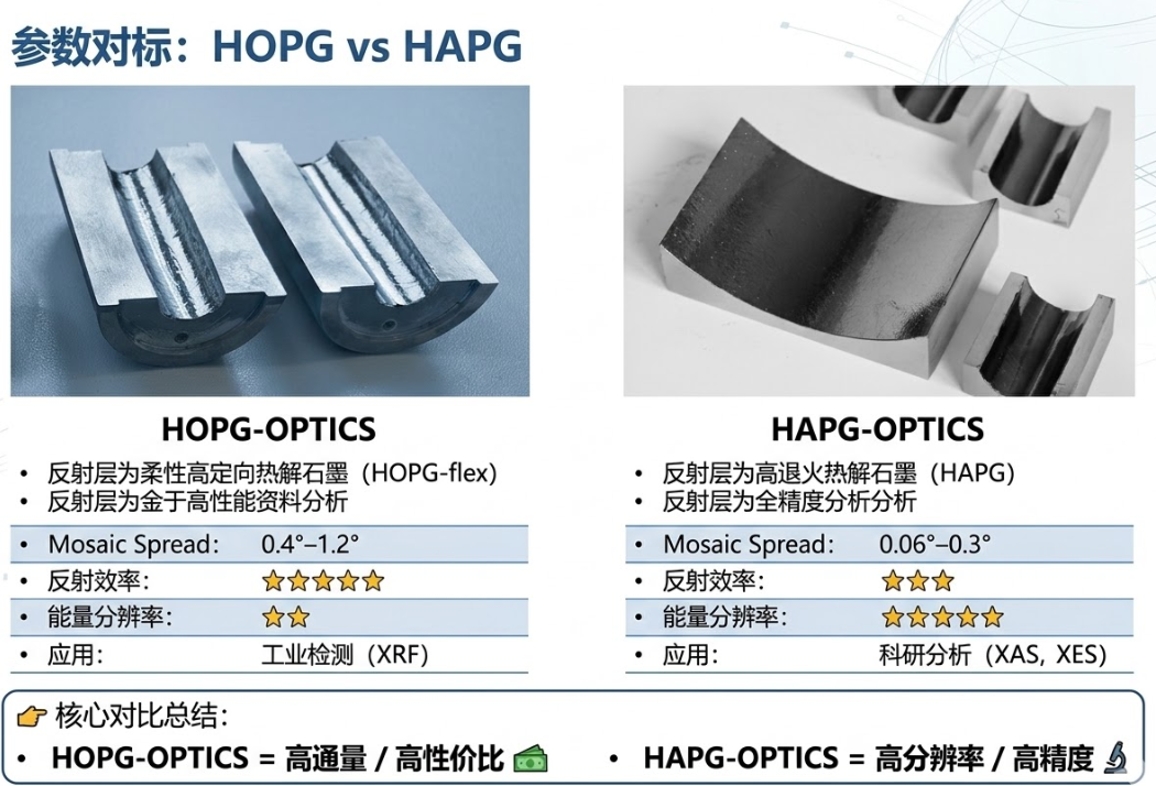 Optigraph Graphite Optics選型指南：HOPG vs HAPG如何選擇？